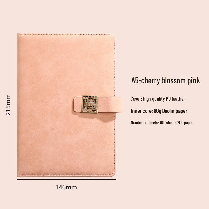 A5 Customizable Buckle Business Notebook with Logo A5-100 Sheets 200 Pages