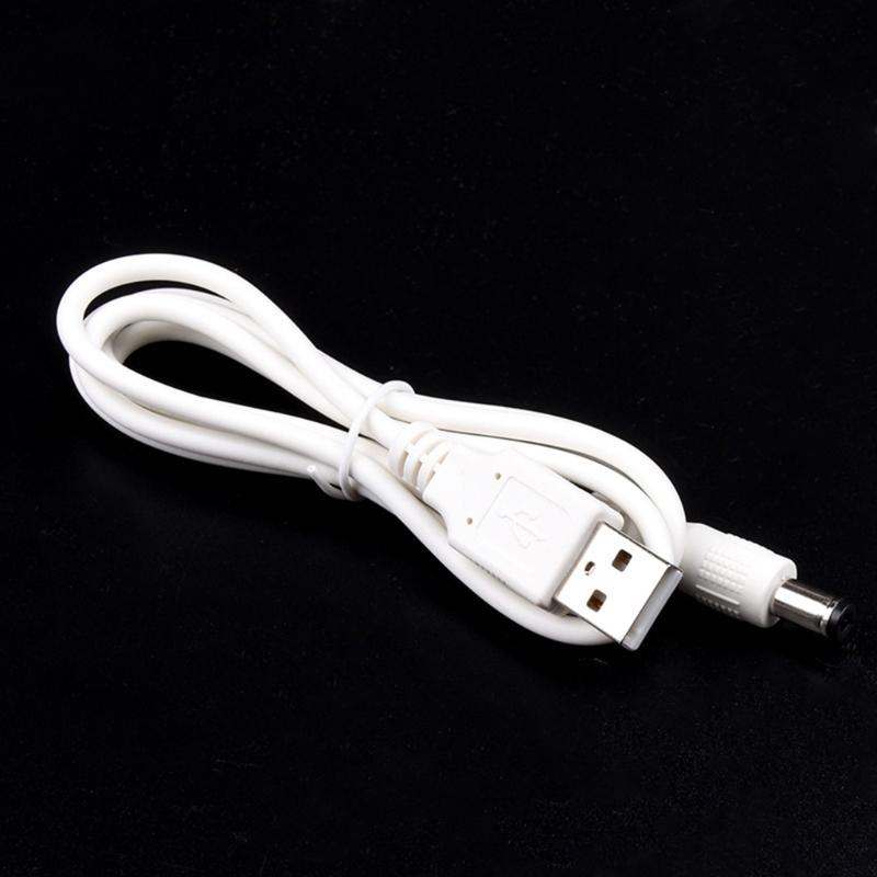 USB To DC5.5x2.5mm Adapter Cable Safe Charging Power Cable DC5.5x2.5 Cable Straight / Curved Head Multiple Protections