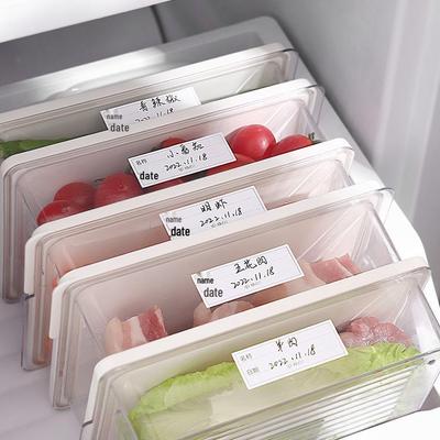 Waterproof Self-Adhesive Refrigerator Labels – No-Trace, Handwritten, Convenient Classification Stickers for Kitchen Organization.