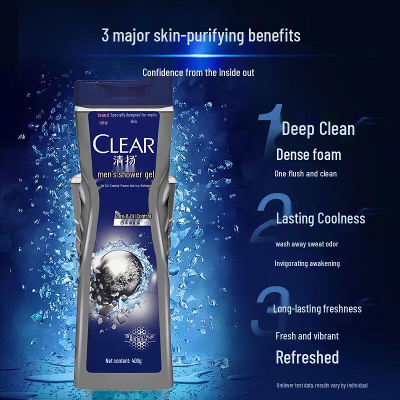 Clear Men Deep Purifying Oil Control Shower Gel