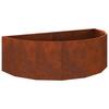 Rustic Planter Box 120 X 60 X 35 Cm Weatherproof Steel