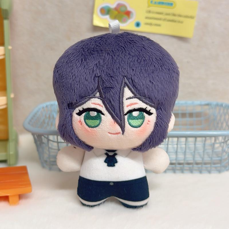 10cm Chainsaw Man Pluche Speelgoed Cartoon Schattig Zacht Gevuld Anime Makima Power Sleutelhanger Poppen Voor Kind Verjaardag Kerstcadeau