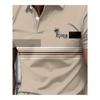 2026 Model Men's Polo Shirt, 3D Print, Business Style, Suitable for Polo Sports, Applicable In All Seasons.