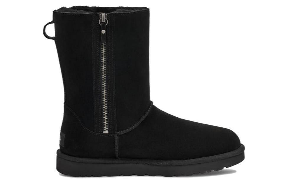 Women's Sneakers UGG Classic Short Zip 'Black' Women's