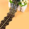 3 Meters/pack Width 8cm White Black Non Elastic Double Edge Lace Trim Eyelash French Lace