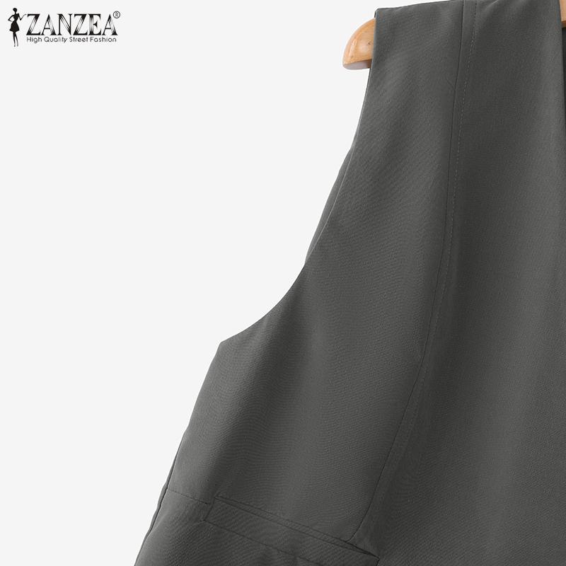 ZANZEA Women Casual V-Neck Summer Sleeveless Vest Tops
