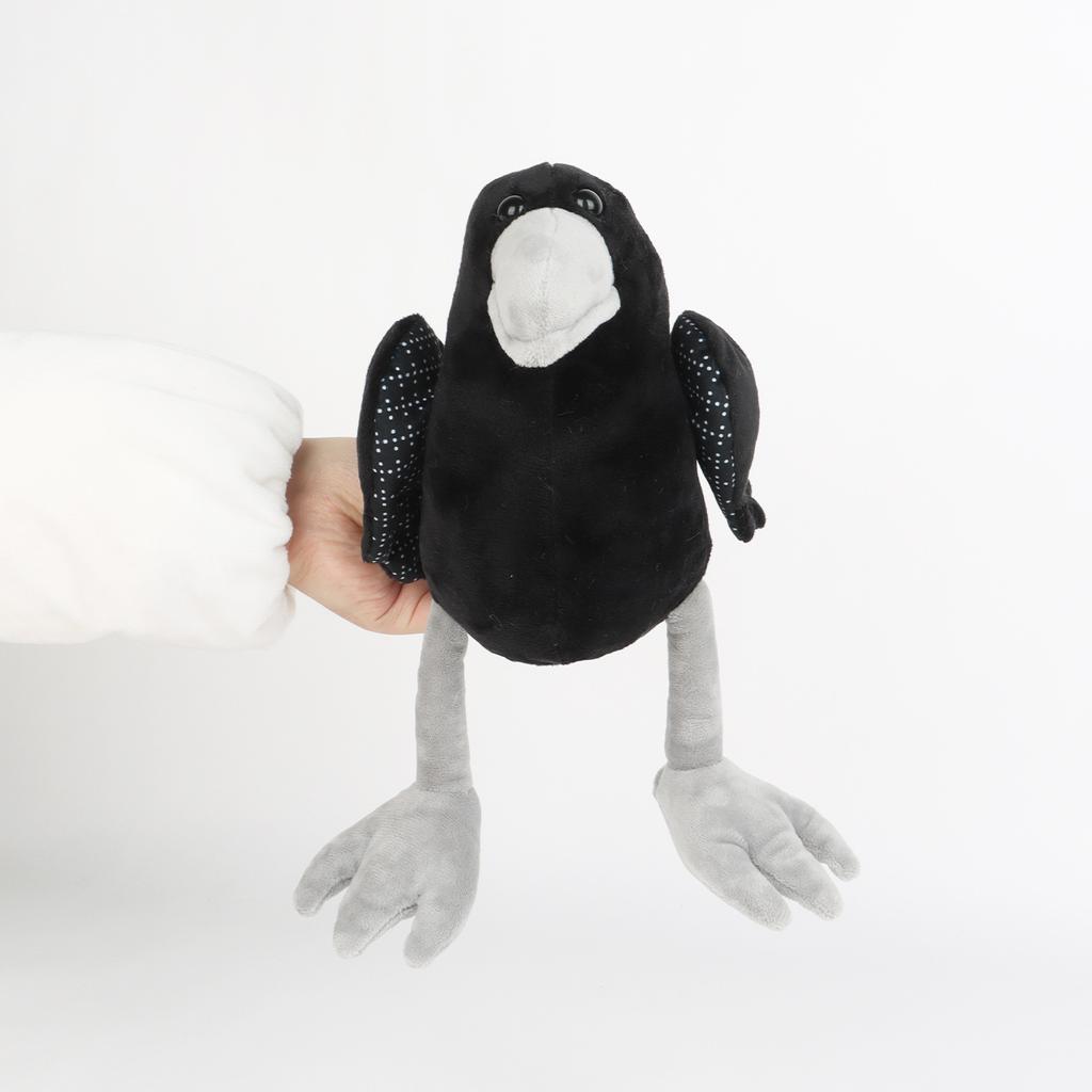 New Product: Black Crow Plush Birdie, A Plush Toy Featuring A Realistic Simulation Of A Crow, Perfect As A Cuddly Companion