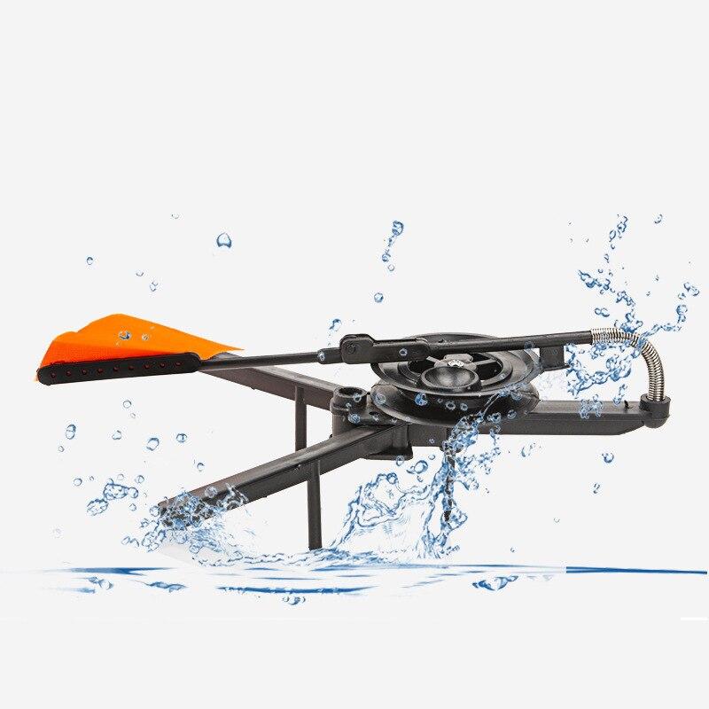 Ice Fishing Rod Tip-Up Compact Metal Poles Orange Flags Angler Tackles Accessory Portable ABS Winter Outdoor Fishing Tools