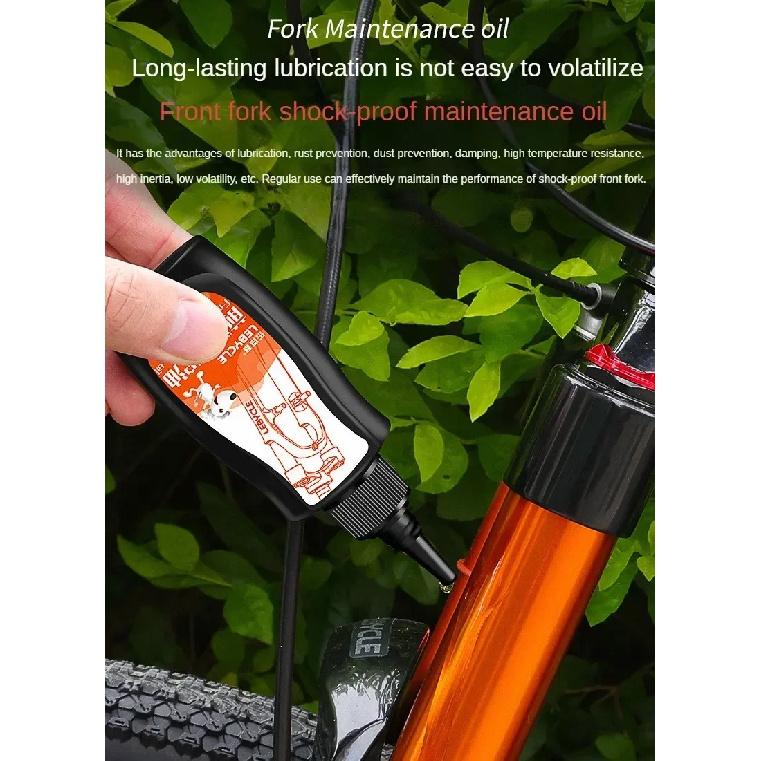 60ML Mountain Bike Front Fork Shock Absorber Oil Front And Rear Shock Absorber Silicone Oil Lubricating Oil Maintenance