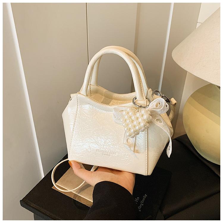 

Модная сумка-корзина для овощей с узором личи, женская, новая весна 2025, ручная сумка-ведро, универсальная сумка-мессенджер