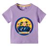 Cute and Fashionable Short-sleeve Top, Children's Fun Summer T-shirt, Children's Sam Firefighter Design T-shirt, Boys/girls