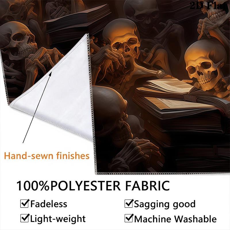 Dark Fantasy Skull Tapestry Tapestry Background Cloth Wallmounted Homestay Soft Decoration Tapestry Work Of Art Background Cloth