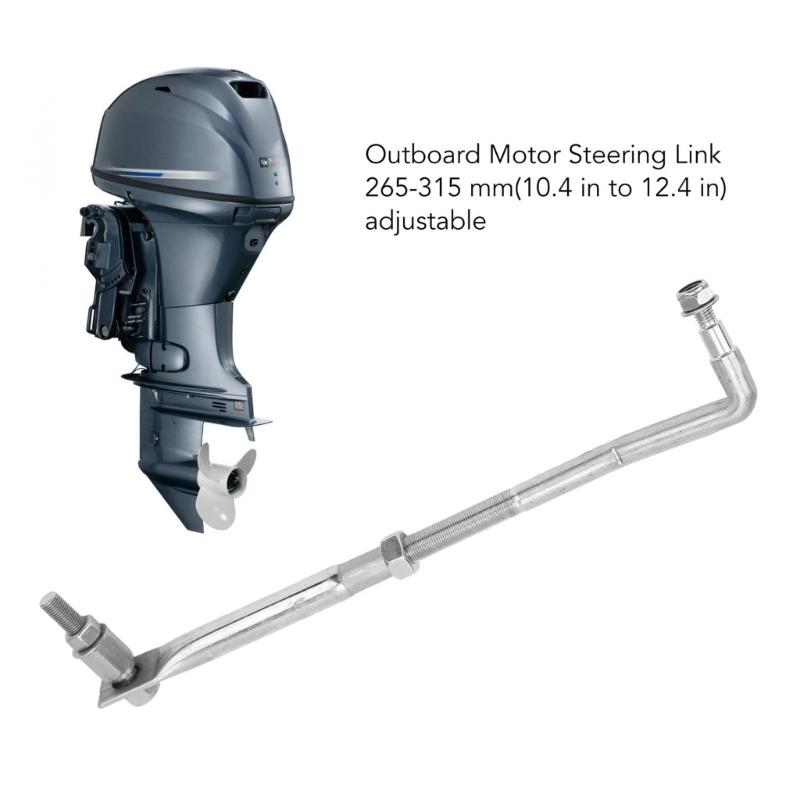 Adjustable Marine Outboard Steering Link Rod Corrosion Resistant Linkage Arm Easy Installation for Boats Up To 200HP