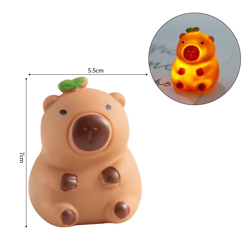 Cute Cartoon Capybara Night Light Battery Dimming Sleep Night Lamp For Children'S Room Decor