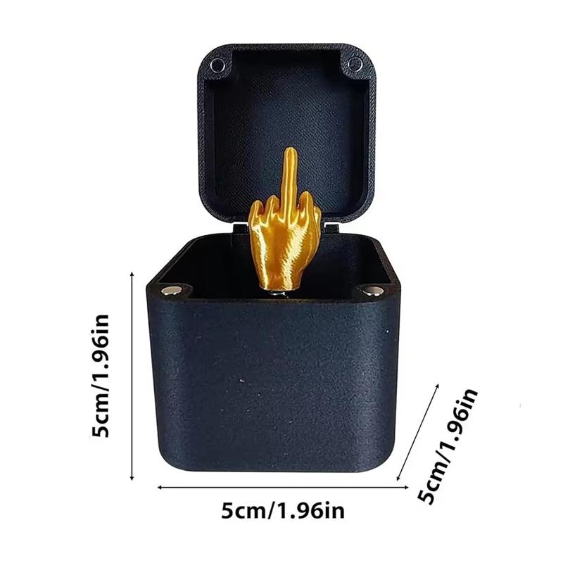 Creative Prank Gifts Pop Up Middle Finger Christmas Interesting Gift Box Office Desk Decoration Home Decoration Gifts For Guests
