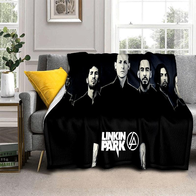 HOT L-Linkin Park Rock Band Classic Soft Plush Blanket,Flannel Throw Blanket for Living Room Bedroom Picnic Bed Sofa Cover
