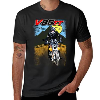 Big Trail MotoGuzzi V85 TT T-shirt nieuwe editie blanco shirts grafische t-shirts effen t-shirts heren