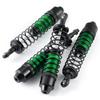 TRZX Aluminum Alloy Front and Rear Shock Absorbers, RC Damper Upgrade Parts for 112 Scale Tamiya 57409 Lunchbox RC Car (Green + Black)