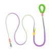 New hot selling colour dog leash dopamine walking pet p-leash, large, medium and small dog colour gradient leash dog poop bag.