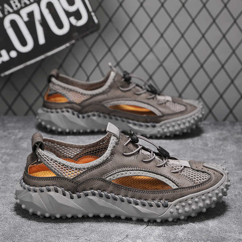 Fashion Normal Leather Round Foot Men 35 Size Sneakers Casual Bity Golf Shoes Sport Industrial Sewing First Degree Brand Shoose