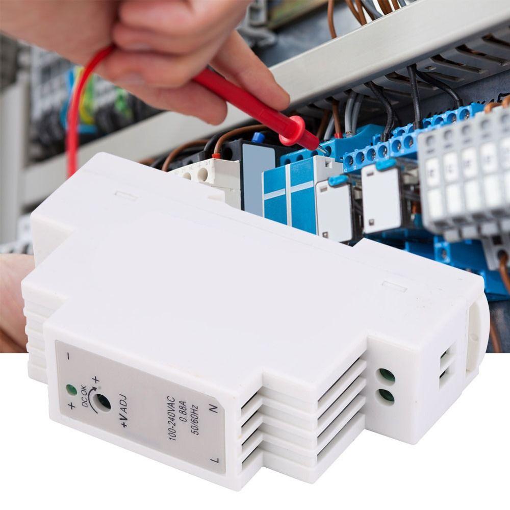 DR-15-5 DIN Rail Power Supply 100-240VAC Input Slim Design Single Output Power Supply PWM 15W 5V 3A AC To DC Switch Converter