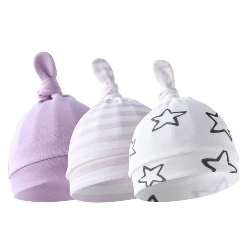 Breathable Baby Bonnet Hat Cotton Newborns Earflap Bonnet Fetal Caps Comfortable Headwear for 0 To 3 Months Unisex