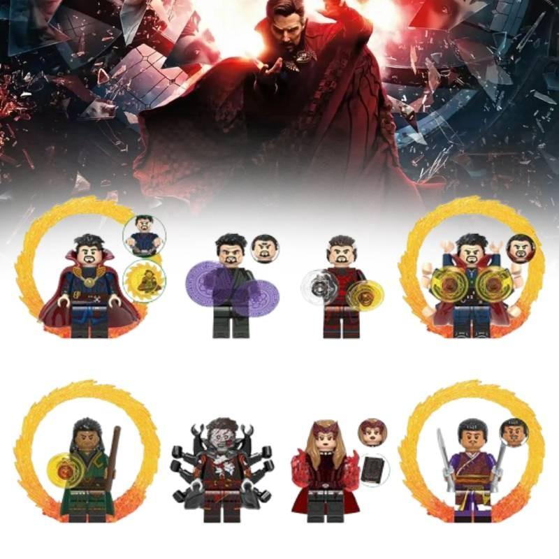 8pcs Doctor Strange Action Figure Model Assembling Toy Building Blocks
