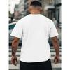 European Sizes Men's Latest Trend Short-sleeved T-shirt New Fashion Printed Loose Shirt Casual Versatile Round Neck Top Comfortable Shirt