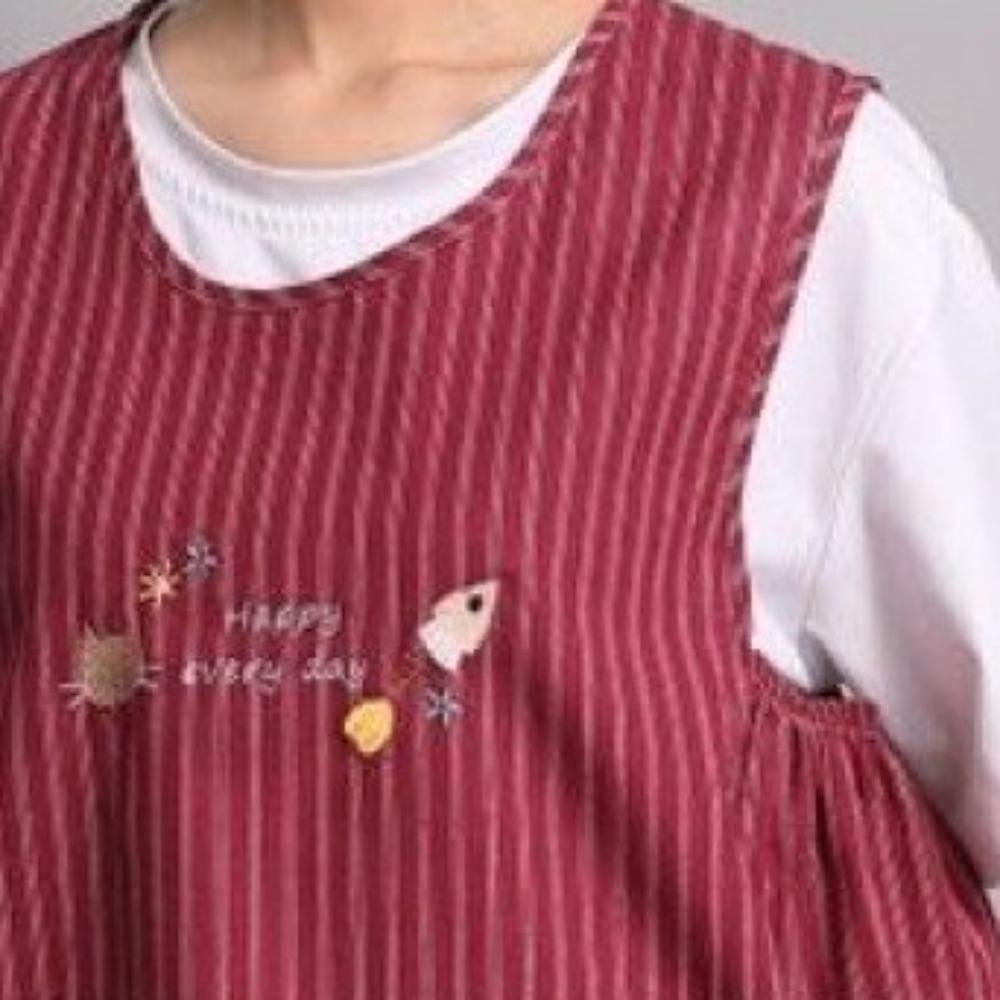 Oil-Proof Kitchen Aprons Breathable Vest apron Work Clothes Striped Sleeveless Aprons  Women's