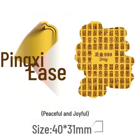 999 Pure Gold Treasure Chest Phone Sticker - Princess New Year Wealth Stickers Gift