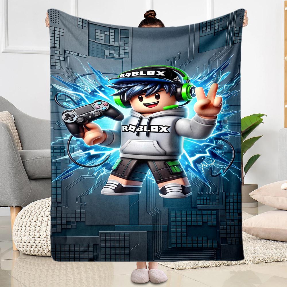 Roblox 270 Blanket Soft & Cozy Great for Seaside Picnics Couch All-Season Use Warmthful Decor Ideal Gift For Birthday Valentine'S Day
