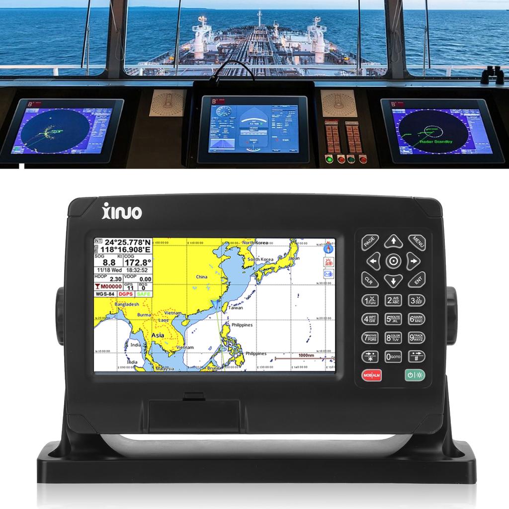Satellite GPS Navigator GPS Chart Plotter Intelligent Broadcast  BDS GPS Positioning 50000 Waypoints with GNSS Antenna for