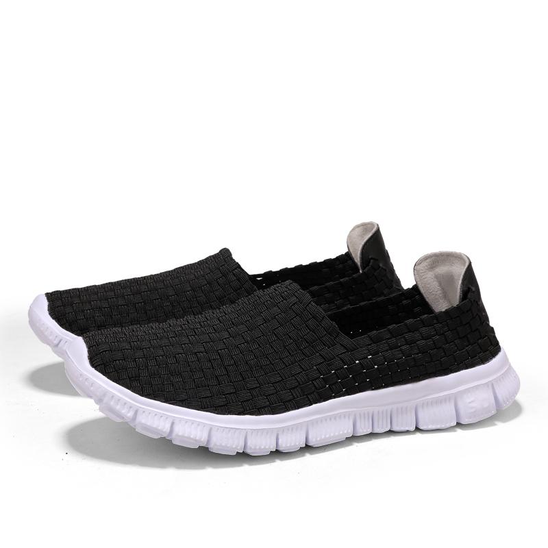Summer Men Braid Beach Lazy Shoes Casual Weave Comfort Slip On Walking Tennis Women Sneakers for Kids