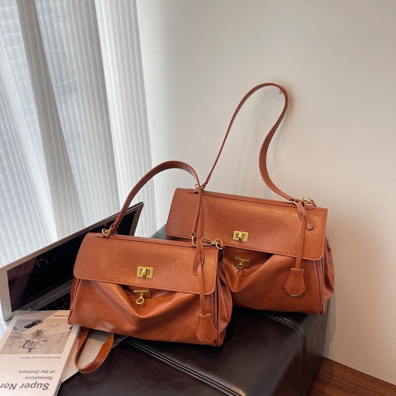 New Fashionable Commuter Tote Bag, High-end Shoulder Messenger Bag, Women's Large-capacity Versatile Handbag