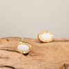 AUGUST ALICE 14K Tiny Cabochon Opal Earrings