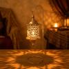 Iron Candle Stand Vintage Candle Holder Tabletop Ornament Hollow Metal Candlestick  Living Room