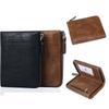 Ultra-thin PU Leather Business Card Case Casual Male Purses Money Clips Short Coin Purse Men Wallet