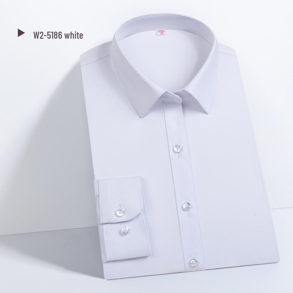 

Мужская профессиональная белая рубашка кхмерского стиля: Длинный/Короткий рукав, Лето, Не мнется, Не требует глажки 39/2XL