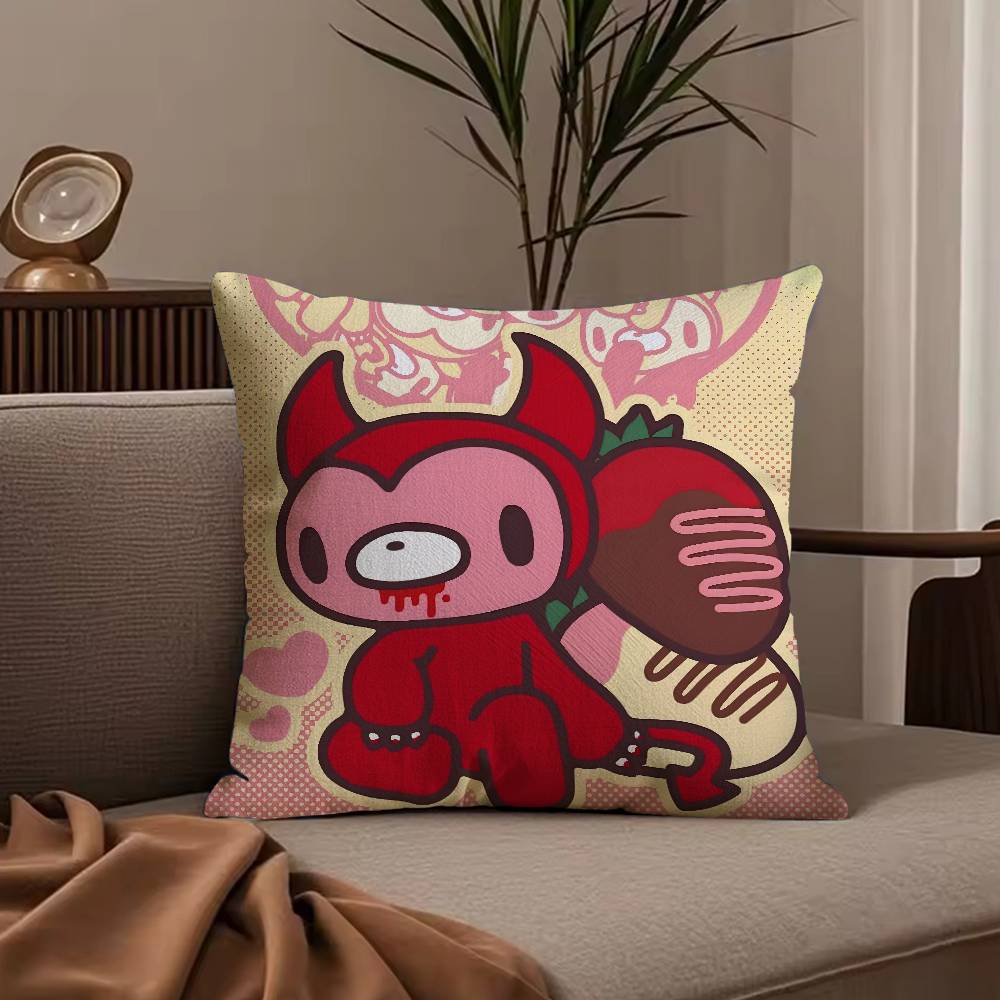 Cartoon G-GloomyS Bear Pillow Case Anti-dustmite Pillowcase Invisible zipper silky short plush Sofa cushion cover