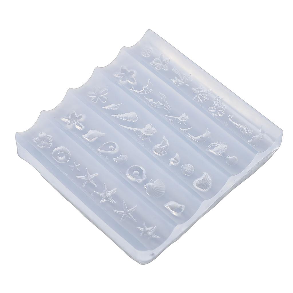 Silicone 3D Nail Mold Reusable Clear Flexible Nail Art Carving Template for Resin   Crafts