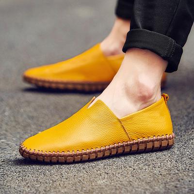 Fall Men's Soft Moccasins Loafers Slip-On Driving Lightweight Flats Walking Orthopedic Handmade Shoes for Men