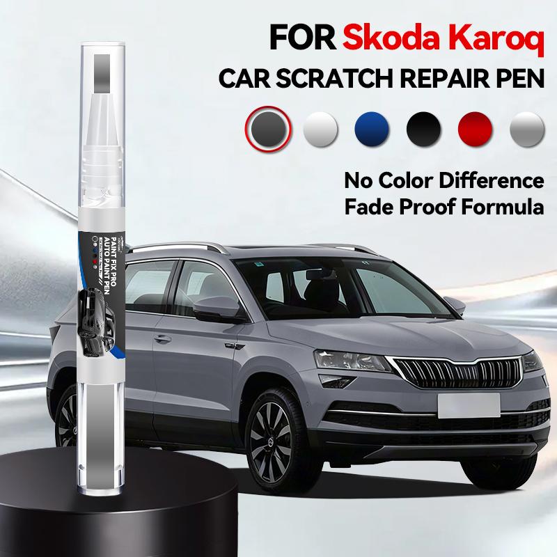 

For Skoda Karoq 2017-2025 NU Paint Repair Pen Touch Up Scratch Remover DIY Auto Accessories Black White Orange Silver Blue Red