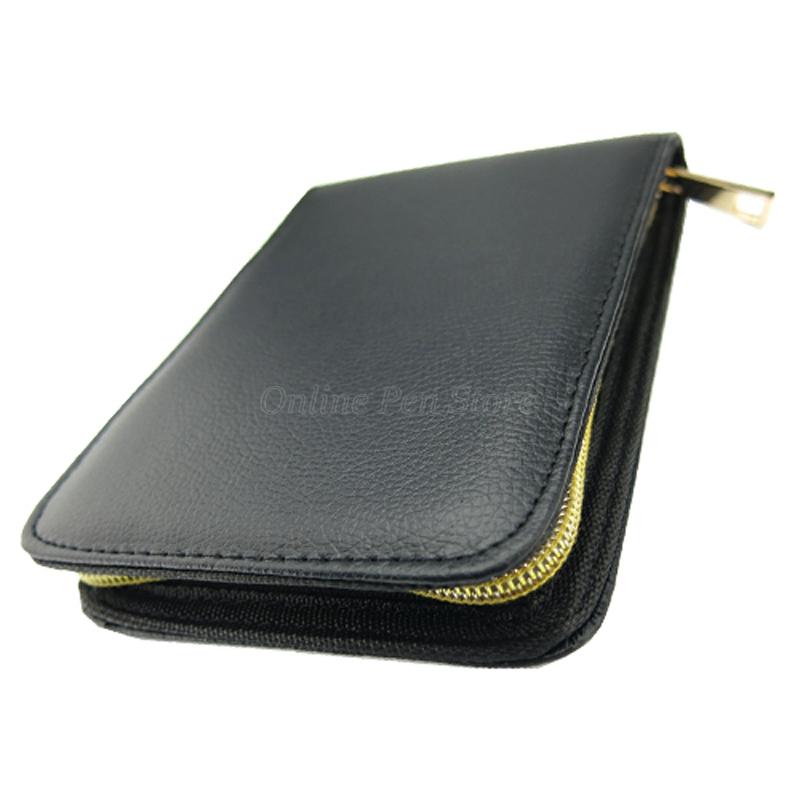 Professioneller brauner 12 Stifte Leder Stiftehalter & Tasche Füllfederhalter Kugelschreiber Stifteetui Schreibwaren Schreibwerkzeug Geschenk