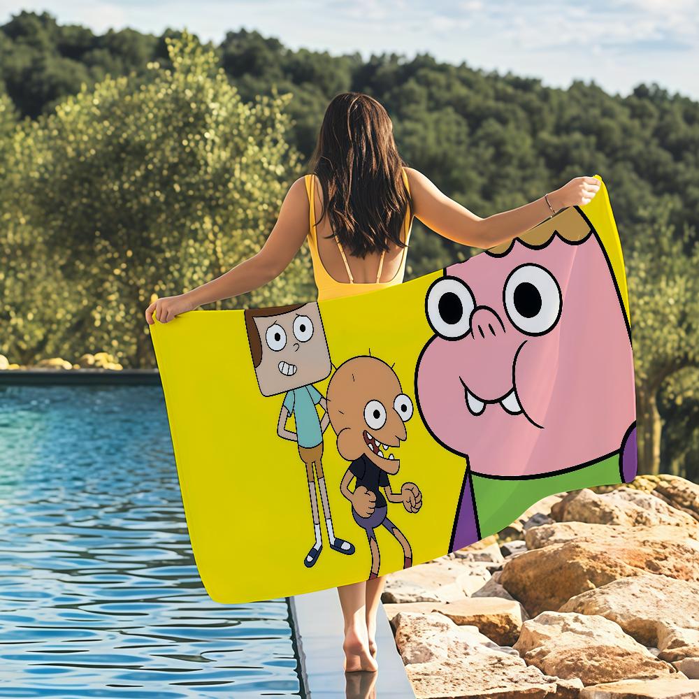 Cartoon C-Clarence Towel Quick Drying Beach Towels Are Suitable For Swimming Pools Camping Yoga And The Gym