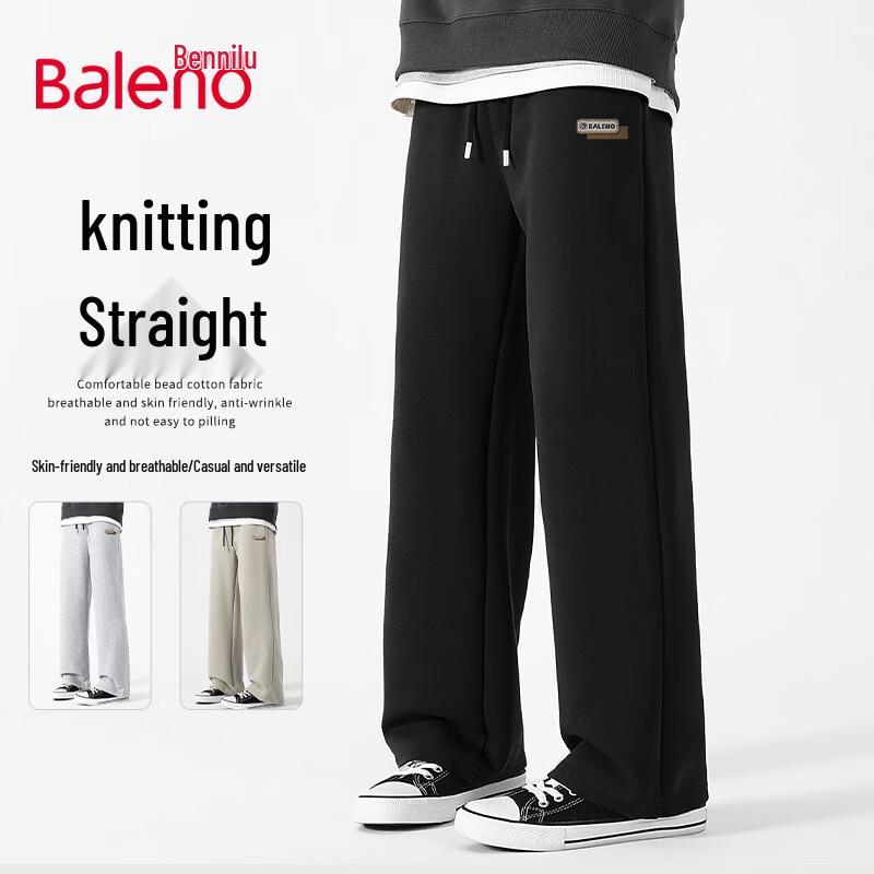 

Baleno Men s Retro Loose Wide-Leg Casual Pants 3XL