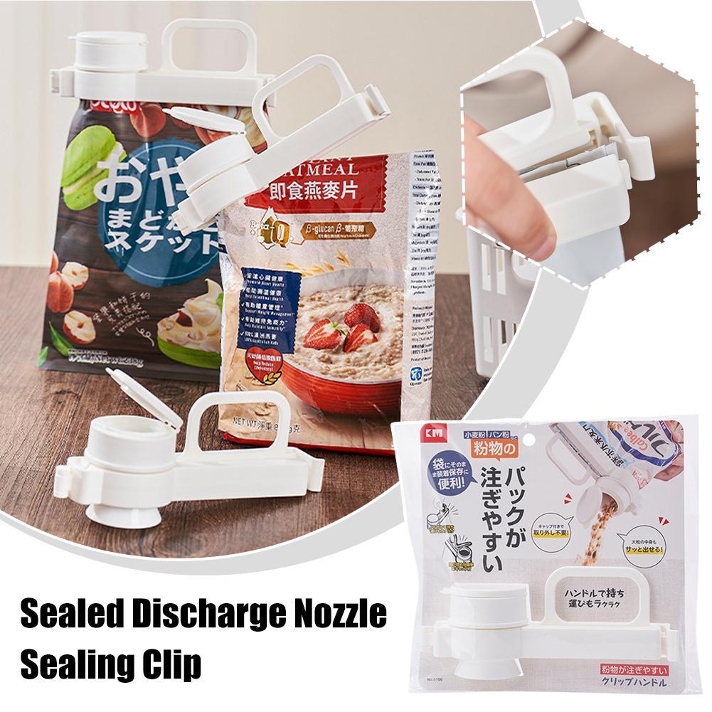 

Chip Bag Closure Clips With Lid Snack Sealing Clip Sealing Clip For Oct Beans Plastic Lid Sealer Clip With Pour Spouts For Food