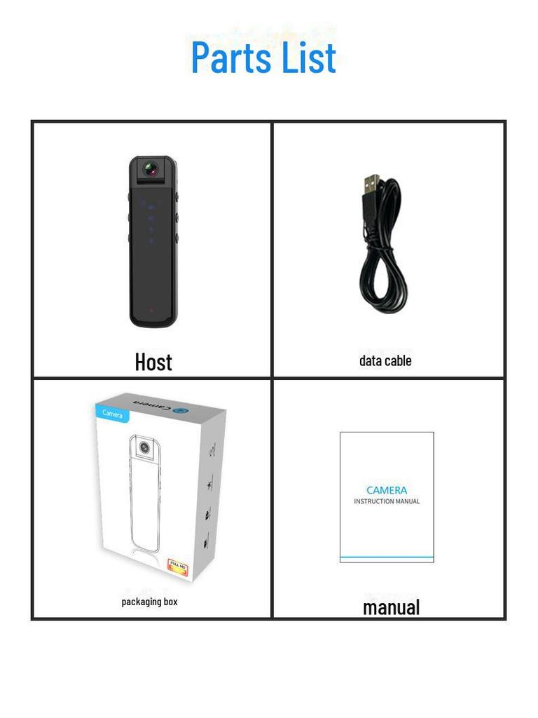CS05wifi HD Camera - Handheld Back Clip Pocket Camera.Capture 1080p Recording of Sports Activities.
