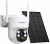 Outdoor Wireless Security No Installation Color Night WiFi PIR Detection Solar-Powered Camera, 4MP, Required, Vision, 2.4GHz/5GHz Compatible,