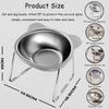 15° Tilted Cat Bowl, Elevated Cat Bowls - for Small Cats/Dogs,Indoor Stainless Steel Anti-Vomiting Pet Bowls,Spine Friendly