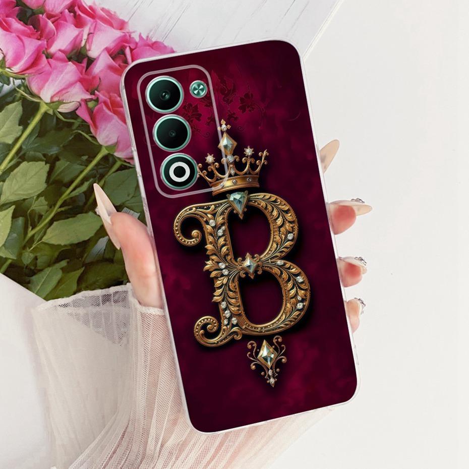 2025 Fashion Crown Letter Case For OPPO A5 CPH2727 Soft Silicone TPU Back Cover For Oppo A5 5G CPH2735 Phone Cases